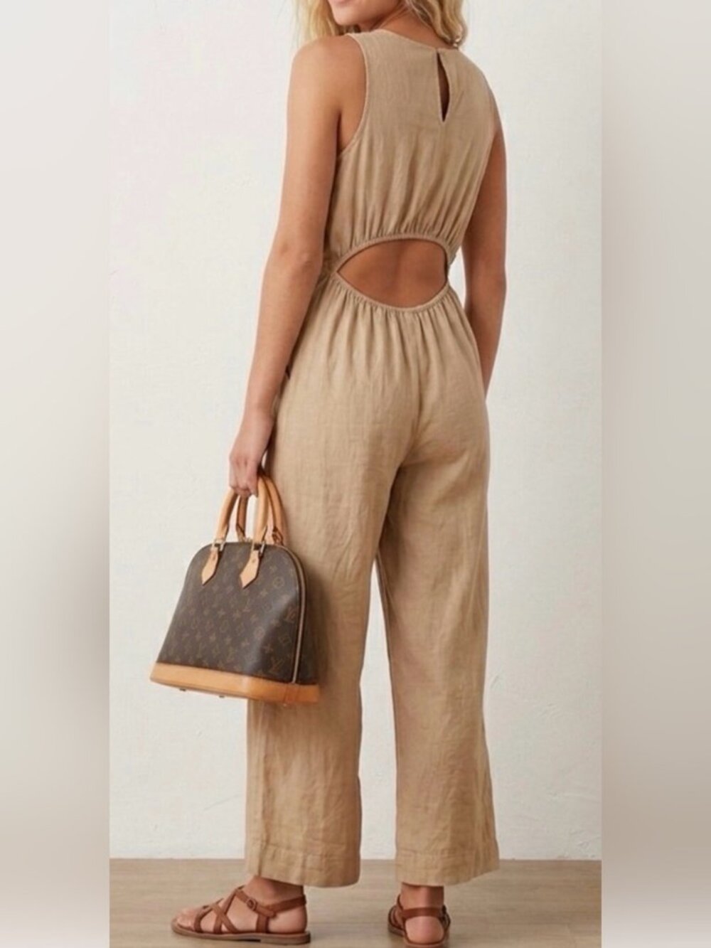 Linen Jumpsuit Universal Thread Small